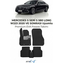Otocraft Mercedes S Seri S 580 Long W223 (2020 ve Sonrası) Araca Özel 3D Havuzlu Eva Oto Paspas Full Set 5 Parça
