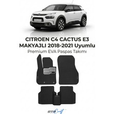 Otocraft Citroen C4 Cactus E3 Makyajli (2018-2021) Araca Özel 3D Havuzlu Eva Oto Paspas Full Set 5 Parça