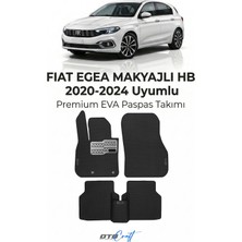 Otocraft Fiat Egea Makyajli Hb (2020-2024) Araca Özel 3D Havuzlu Eva Oto Paspas Full Set 5 Parça