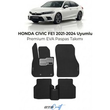 Otocraft Honda Civic Fe1 (2021-2024) Araca Özel 3D Havuzlu Eva Oto Paspas Full Set 5 Parça