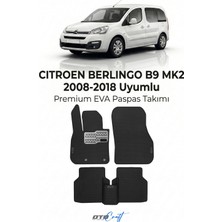 Otocraft Citroen Berlingo B9 Mk2 (2008-2018) Araca Özel 3D Havuzlu Eva Oto Paspas Full Set 5 Parça