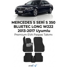 Otocraft Mercedes S Seri S 350 Bluetec Long W222 (2013-2017) Araca Özel 3D Havuzlu Eva Oto Paspas Full Set 5 Parça