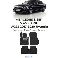 Otocraft Mercedes S Seri S 450 Long W222 (2017-2020) Araca Özel 3D Havuzlu Eva Oto Paspas Full Set 5 Parça