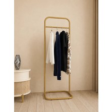 Metallica Concept Butik Dik Tekli Gold Konfeksiyon Askısı Ayaklı Askılık Elbise Askılığı