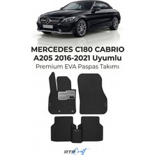 Otocraft Mercedes C180 Cabrio A205 (2016-2021) Araca Özel 3D Havuzlu Eva Oto Paspas Full Set 5 Parça