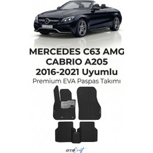 Otocraft Mercedes C63 Amg Cabrio A205 (2016-2021) Araca Özel 3D Havuzlu Eva Oto Paspas Full Set 5 Parça