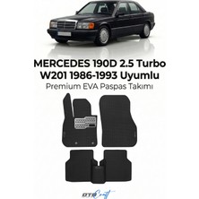 Otocraft Mercedes 190D 2 5 Turbo W201 (1986-1993) Araca Özel 3D Havuzlu Eva Oto Paspas Full Set 5 Parça