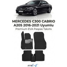 Otocraft Mercedes C300 Cabrio A205 (2016-2021) Araca Özel 3D Havuzlu Eva Oto Paspas Full Set 5 Parça