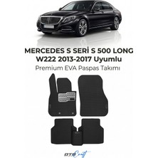 Otocraft Mercedes S Seri S 500 Long W222 (2013-2017) Araca Özel 3D Havuzlu Eva Oto Paspas Full Set 5 Parça