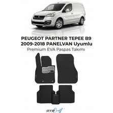 Otocraft Peugeot Partner Tepee B9 (2009-2018) Araca Özel 3D Havuzlu Eva Oto Paspas Full Set 5 Parça