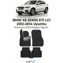 Otocraft Bmw X6 Serisi E71 Lci (2012-2014) Araca Özel 3D Havuzlu Eva Oto Paspas Full Set 5 Parça