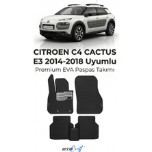 Otocraft Citroen C4 Cactus E3 (2014-2018) Araca Özel 3D Havuzlu Eva Oto Paspas Full Set 5 Parça