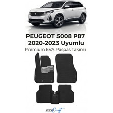 Otocraft Peugeot 5008 P87 (2020-2023) Araca Özel 3D Havuzlu Eva Oto Paspas Full Set 5 Parça