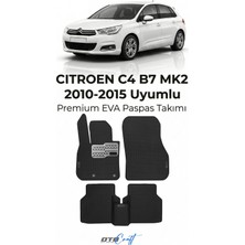 Otocraft Citroen C4 B7 Mk2 (2010-2015) Araca Özel 3D Havuzlu Eva Oto Paspas Full Set 5 Parça
