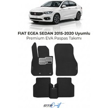 Otocraft Fiat Egea Sedan (2015-2020) Araca Özel 3D Havuzlu Eva Oto Paspas Full Set 5 Parça