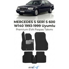 Otocraft Mercedes S Seri S 600 W140 (1993-1999) Araca Özel 3D Havuzlu Eva Oto Paspas Full Set 5 Parça