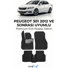 Otocraft Peugeot 301 (2012 ve Sonrası) Araca Özel 3D Havuzlu Eva Oto Paspas Full Set 5 Parça