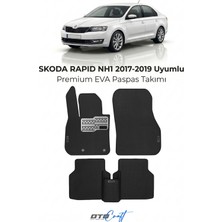 Otocraft Skoda Rapid Nh1 (2017-2019) Araca Özel 3D Havuzlu Eva Oto Paspas Full Set 5 Parça