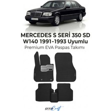 Otocraft Mercedes S Seri 350 Sd W140 (1991-1993) Araca Özel 3D Havuzlu Eva Oto Paspas Full Set 5 Parça