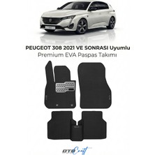 Otocraft Peugeot 308 (2021 ve Sonrası) Araca Özel 3D Havuzlu Eva Oto Paspas Full Set 5 Parça