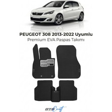 Otocraft Peugeot 308 (2013-2022) Araca Özel 3D Havuzlu Eva Oto Paspas Full Set 5 Parça