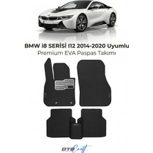 Otocraft Bmw I8 Serisi I12 (2014-2020) Araca Özel 3D Havuzlu Eva Oto Paspas Full Set 5 Parça