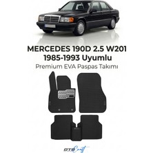 Otocraft Mercedes 190D 2 5 W201 (1985-1993) Araca Özel 3D Havuzlu Eva Oto Paspas Full Set 5 Parça