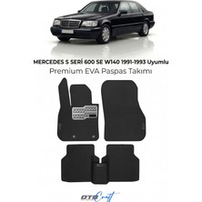 Otocraft Mercedes S Seri 600 Se W140 (1991-1993) Araca Özel 3D Havuzlu Eva Oto Paspas Full Set 5 Parça