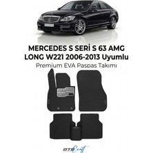 Otocraft Mercedes S Seri S 63 Amg Long W221 (2006-2013) Araca Özel 3D Havuzlu Eva Oto Paspas Full Set 5 Parça