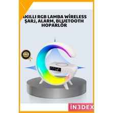 İn3dex Kablosuz Şarjlı Bluetooth Gece Lambası Masaüstü Hoparlör