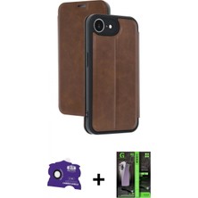 Marsilyan™- iPhone 16E Kılıf Zirve Yansıma Serisi - Şeffaf 360 Full Body Arka Koruyucu + Bilvis Titan Kamera Lens - Sh