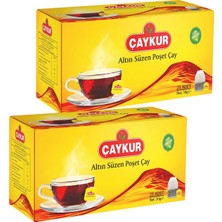 Çaykur Altın Süzen Poşet Çay 2gr 25 Adet Ikili Paket