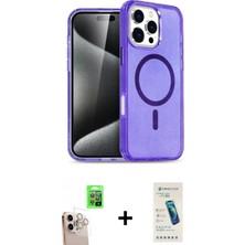 Marsilyan™- iPhone 16 Pro Max Kılıf Nova Asil Prime - Şeffaf Pasifik Cam Ekran Koruyucu + Raze Metal Kamera Lens - Nlgy