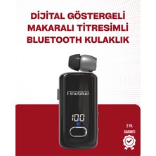 Prativas Fineblue F580 Bluetooth Kulaklık – Klipsli, Dijital Göstergeli, Su Geçirmez, 12 Saat Pil Ömürlü