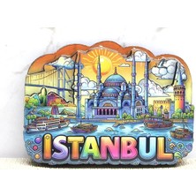 Ahşap Istanbul Temalı Magnet ALK4366