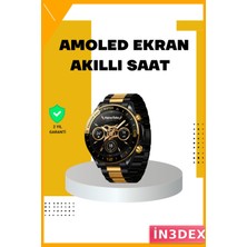 İn3dex Amoled Ekranlı Akıllı Saat 3 Bileklik Bluetooth Çağrı Sağlık Takibi