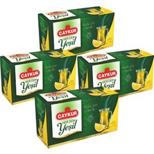 Çaykur Herdem Yeşil Çay Süzen Poşet Limonlu 1,6gr 25 Adet Dörtlü Paket