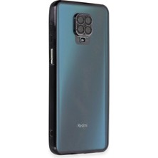 Almira Butik Mey Ithalat®   Redmi Note 9 Pro Kılıf  Lensli Silikon - Siyah