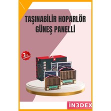 İn3dex Taşınabilir Solar Şarjlı Bluetooth Radyo Hoparlör Fm Am Sw