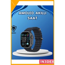 İn3dex Amoled Ekranlı Akıllı Saat 15 Gün Batarya 49MM