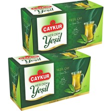 Çaykur Herdem Yeşil Çay Süzen Poşet 1,6gr 25 Adet Ikili Paket