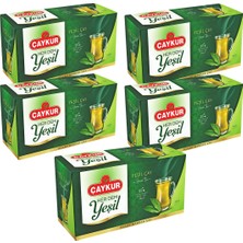 Çaykur Herdem Yeşil Çay Süzen Poşet 1,6gr 25 Adet Beşli Paket