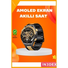 İn3dex Akıllı Saat IP67 Su Geçirmez 3 Bileklikli Sağlık Takibi Amoled Ekran