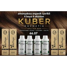 Biomagic 66.07 Çikolata Kahve Organik Içerikli Amonyaksız Kalıcı Saç Boyası 4boya +4oksidan