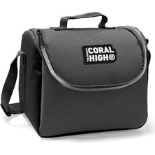 Coral High Koyu Gri Siyah Thermo Beslenme Çantası 22754 Polyester Malzeme ile Tek Gözlü Kullanım