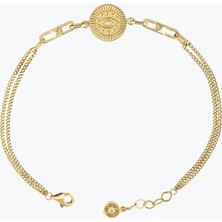 Goldium Jewellery Taş Detay Göz Damga Bileklik