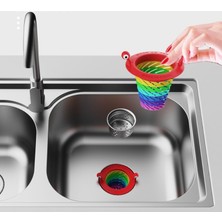 EkoAlışverişDünyam Renkli 6 Kademeli Lavabo Süzgeci