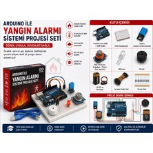 İz Atölye Arduino ile Yangın Alarmı Sistemi Projesi Seti ( Senyap Set, Demonte )