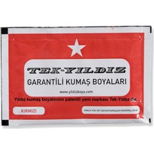 Tek Yıldız 08 - Kumaş Boyası Kırmızı 11 Gr
