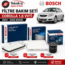 Bosch Toyota Corolla 2003-2007 1.6 Vvt-I Motor Yağ Bakım Filtre Seti